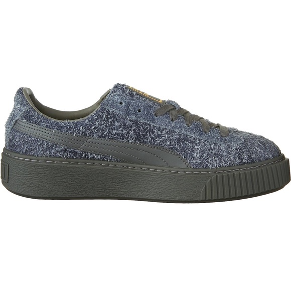 Puma | Fuzzy Suede Platform Elemental | Steel Grey & Grey - Picture 10 of 16